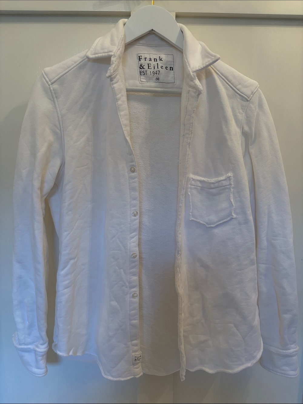 Frank & Eileen “Eileen” Triple Fleece Button Down Shirt, XS